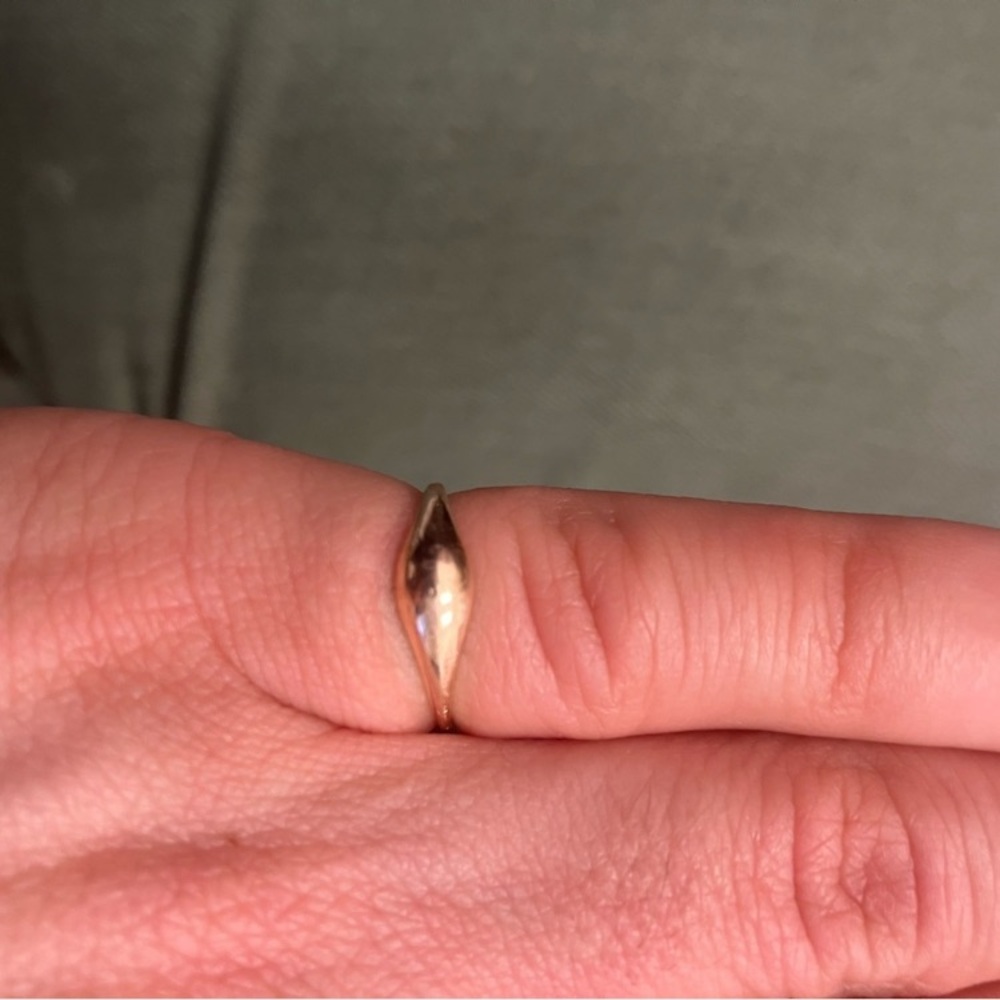 Rose Gold Pinky Ring - Picture 2 of 3